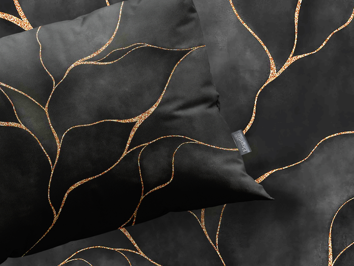 Eleganzzz Dekbedovertrek Micropercal Golden Currents - grey