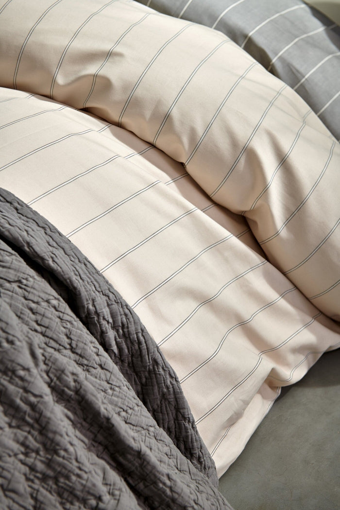 Dekbedovertrek Home Puglia Cream Tan | 140 x 200|220 cm | Beige
