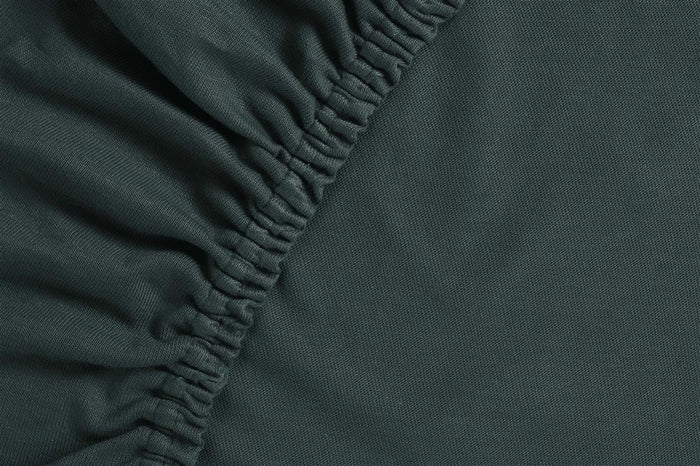 Ambiante Jersey - Hoeslaken - 180x200|210 - Donker Groen