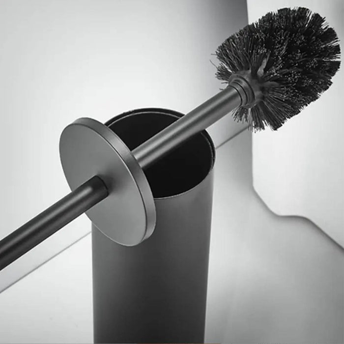 XIVADA Toilet accessoires set - 4 delig - Zonder boren - Rvs - Zwart
