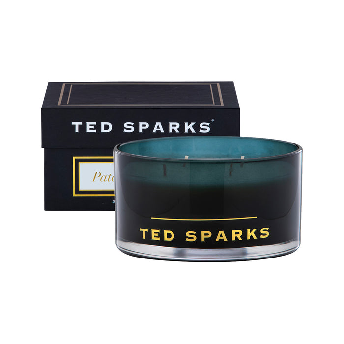 Het mysterieuze karakter van de Ted Sparks geurkaars Patchouli & Musk