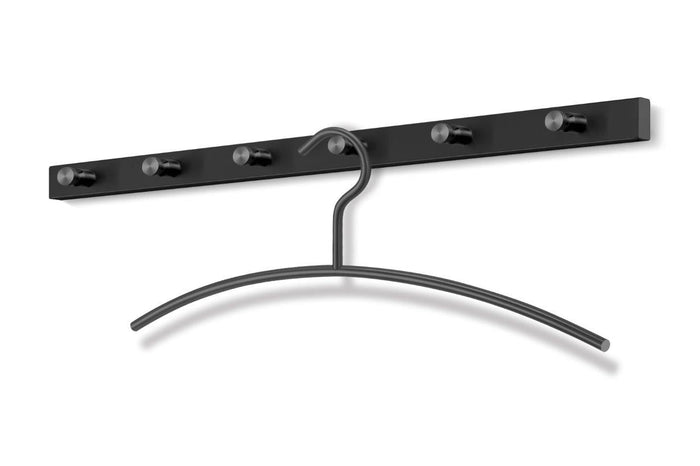 Accolo Kapstok 40 Cm | Zwart | Staal
