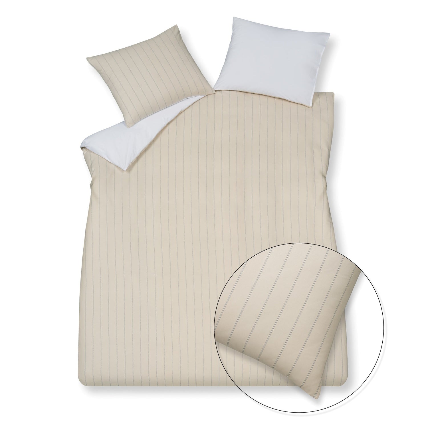 Dekbedovertrek Home Puglia Cream Tan | 140 x 200|220 cm | Beige