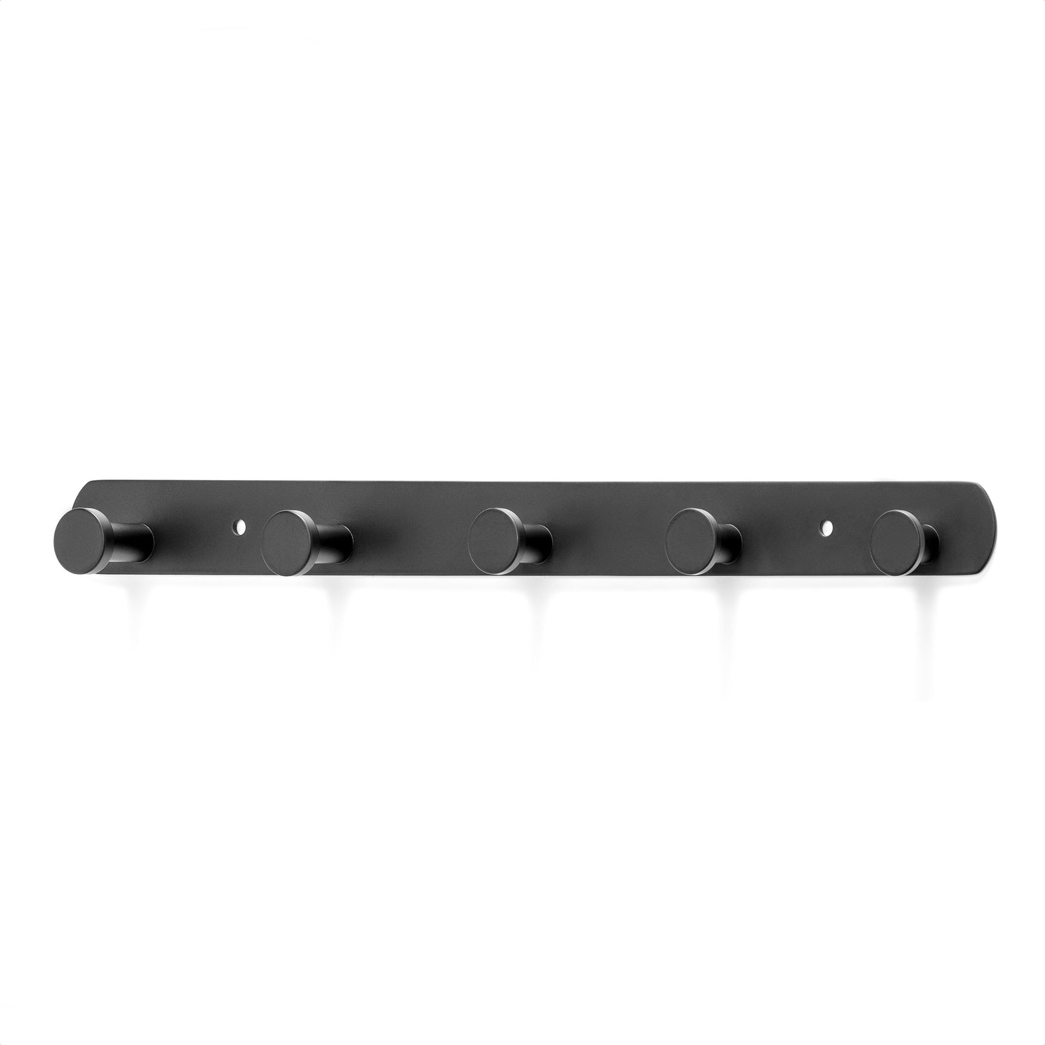 XIVADA Kapstok Hangend - Boren - 5 Haken - Rvs - 37 cm - Zwart