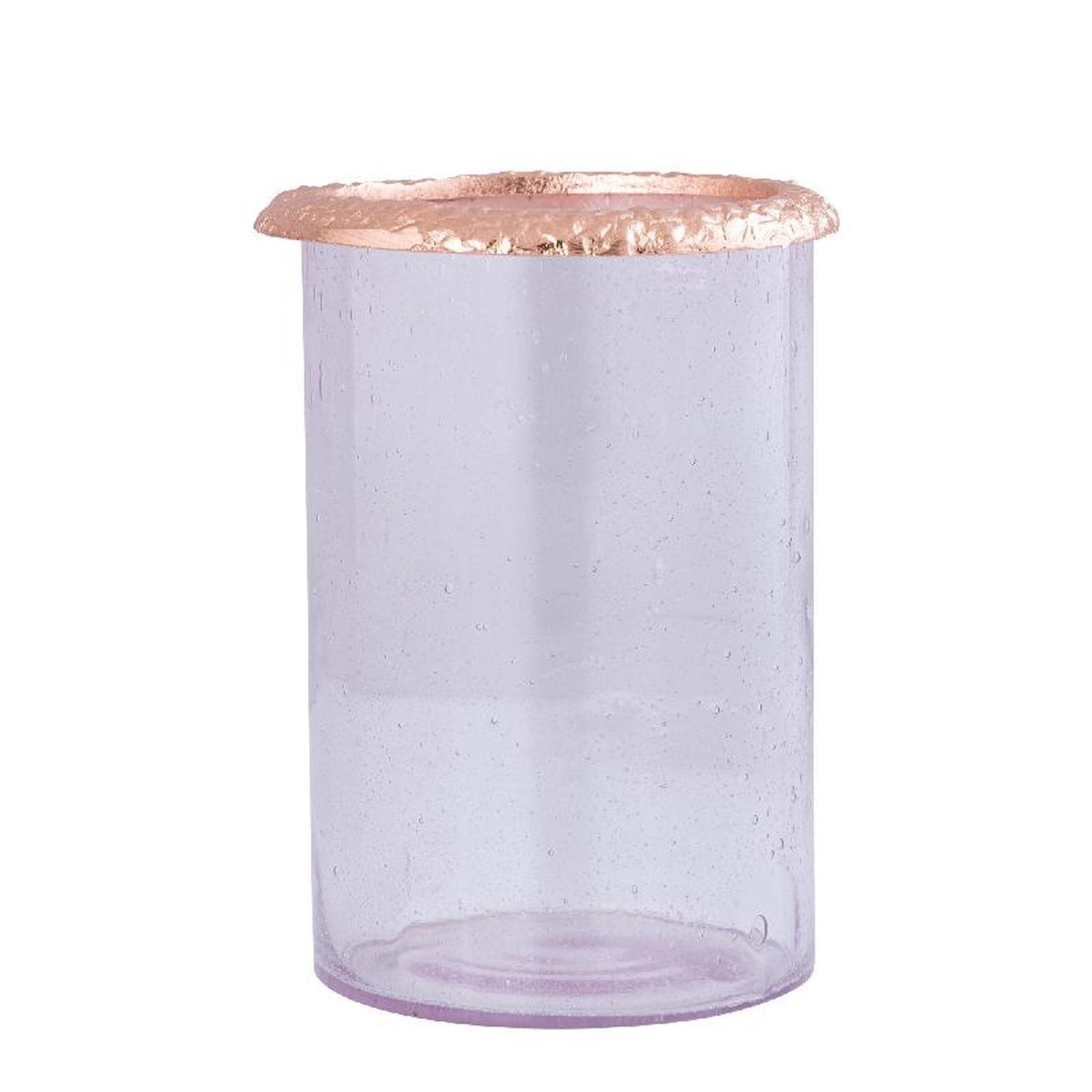 PTMD Windlicht Breyden - 14x14x19 cm - Glas - Goud