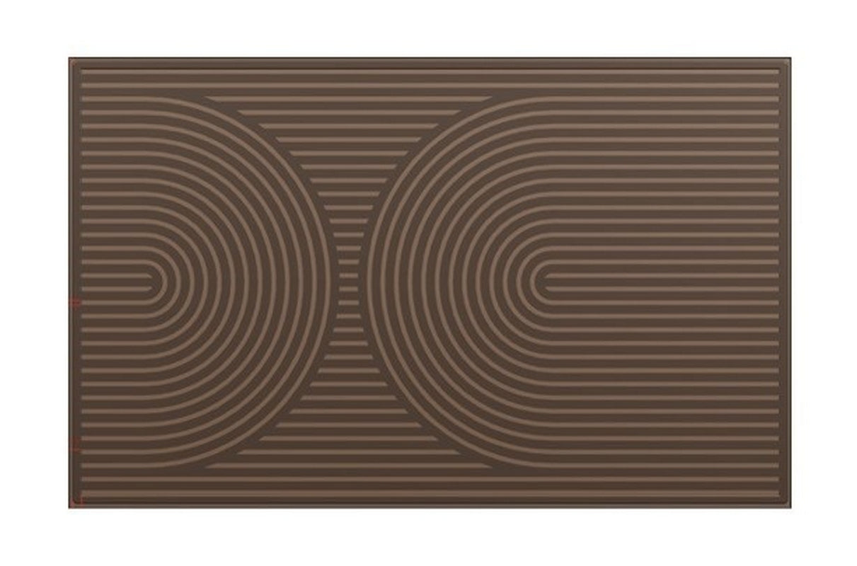 MD Entree - Deurmat - Ribmat - Curves - Archy - Taupe - 80 x 120 cm -