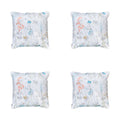 Madison - Sierkussen Donna azure canvas eco - Ca. 50x50 cm - Set van 4