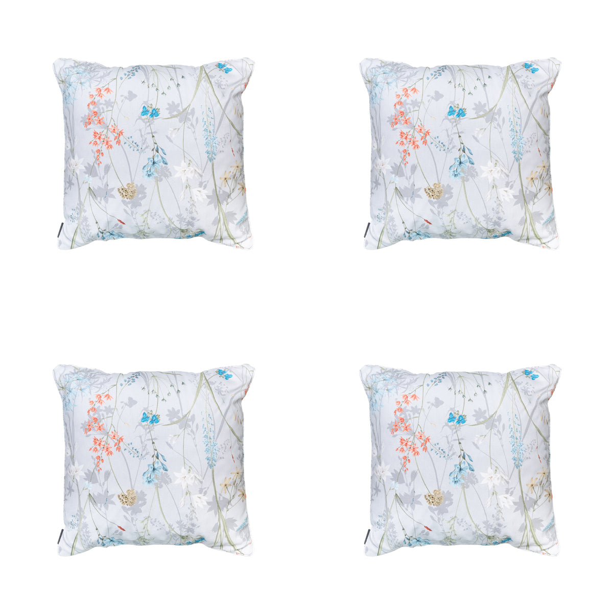 Madison - Sierkussen Donna azure canvas eco - Ca. 50x50 cm - Set van 4