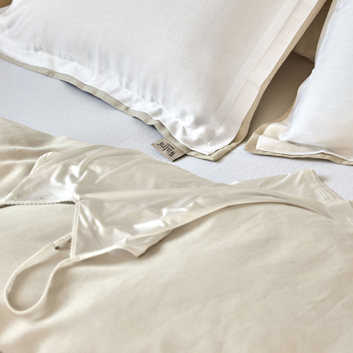 Walra - Dekbedovertrek Classy Tencel - 260x220 - Off White | Beige