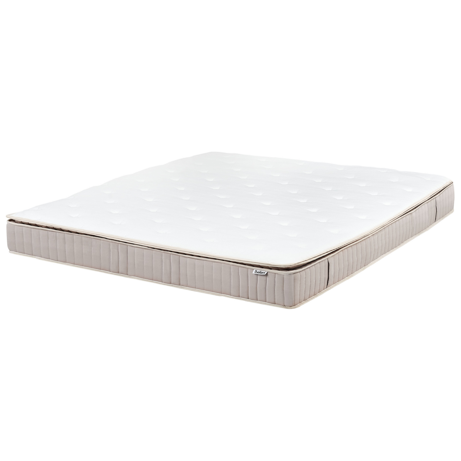 Beliani-DAYDREAM-Pocketveringmatras hard-Wit-180 x 200 cm-Polyester