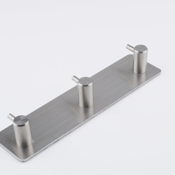 XIVADA Handdoekhaakjes Tres - Zelfklevend - Zilver - 3 in 1