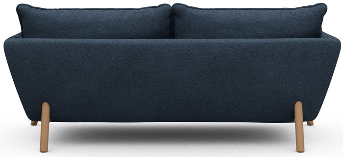 Kragelund Hasle 2-zits Bank Blauw Bouclé | Eiken