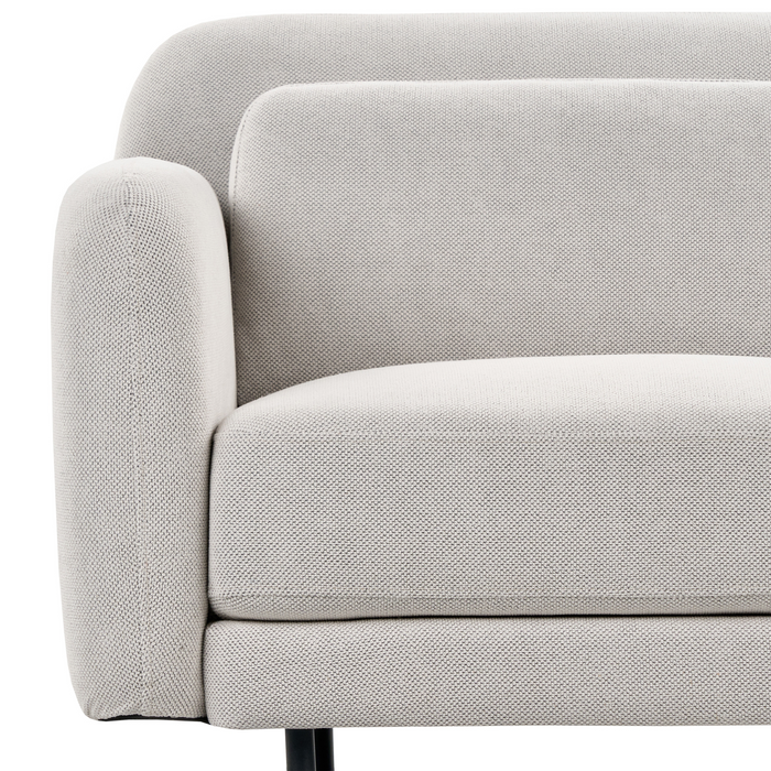 Beliani - LILAND - Tweezitsbank - Gebroken wit - Polyester