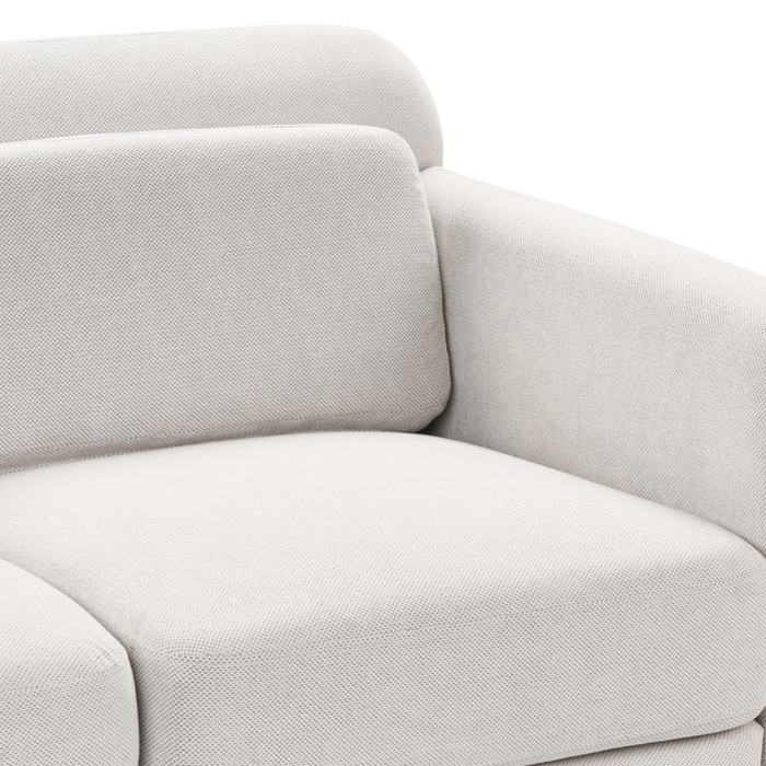 Beliani - LILAND - Tweezitsbank - Gebroken wit - Polyester