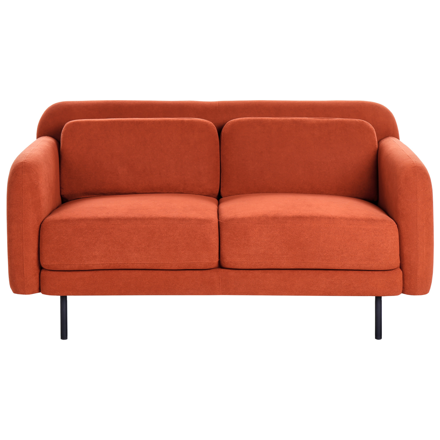Beliani - LILAND - Tweezitsbank - Oranje - Polyester