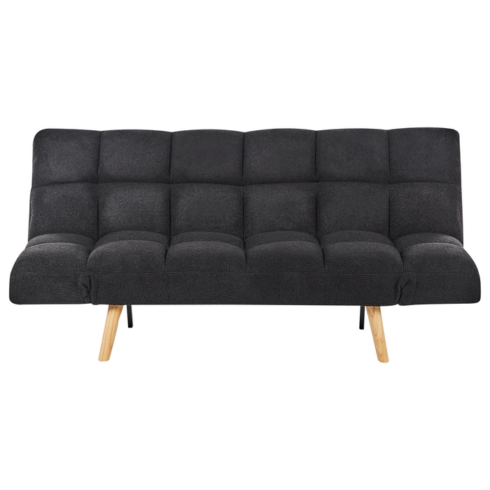 Beliani - INGARO - Slaapbank - Zwart - Bouclé