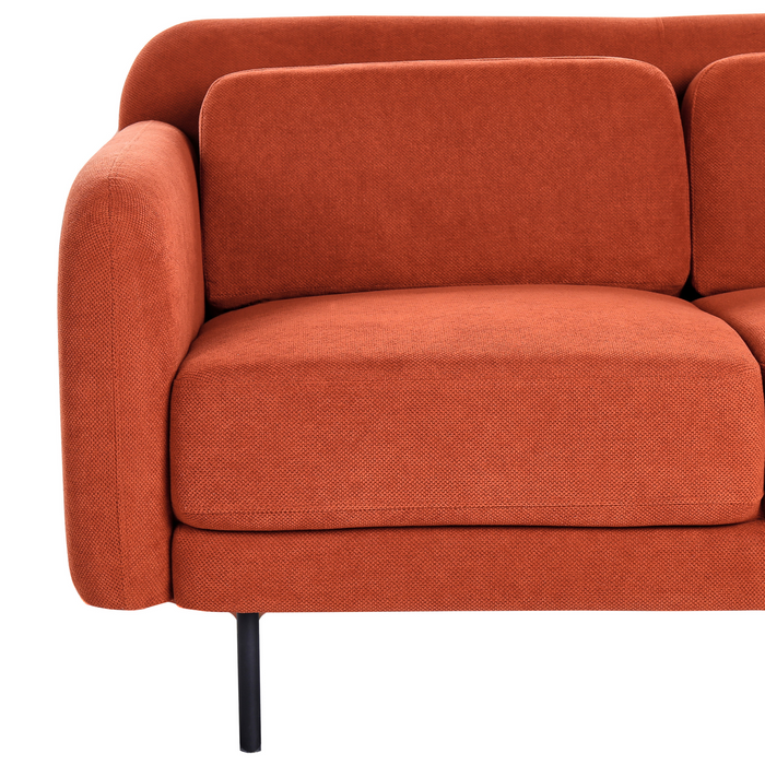 Beliani - LILAND - Tweezitsbank - Oranje - Polyester