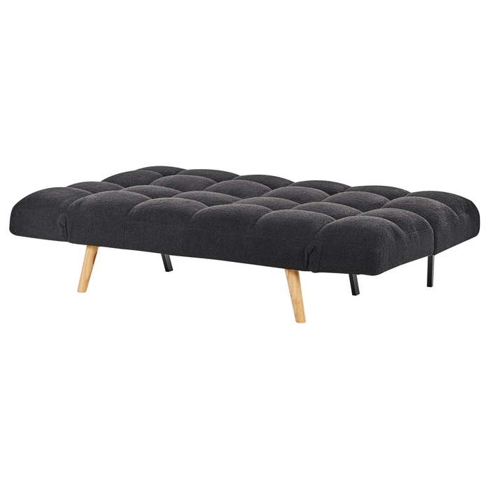 Beliani - INGARO - Slaapbank - Zwart - Bouclé