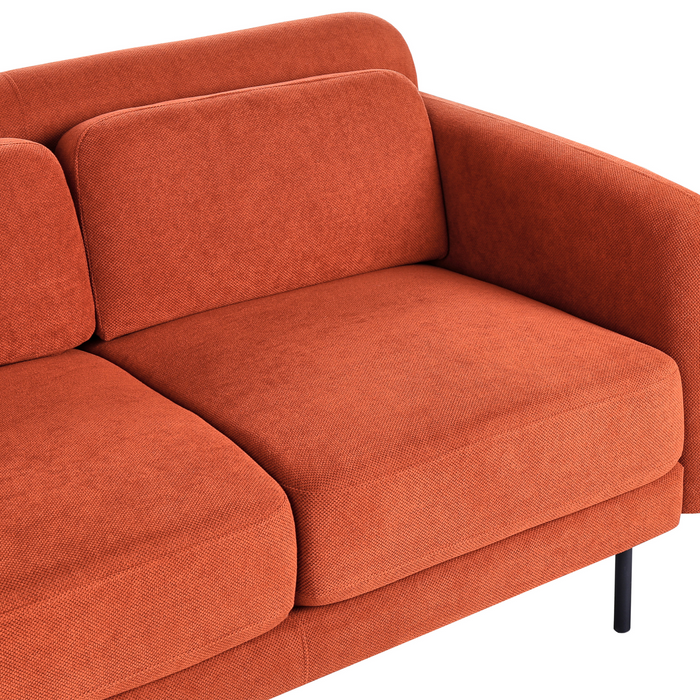 Beliani - LILAND - Tweezitsbank - Oranje - Polyester