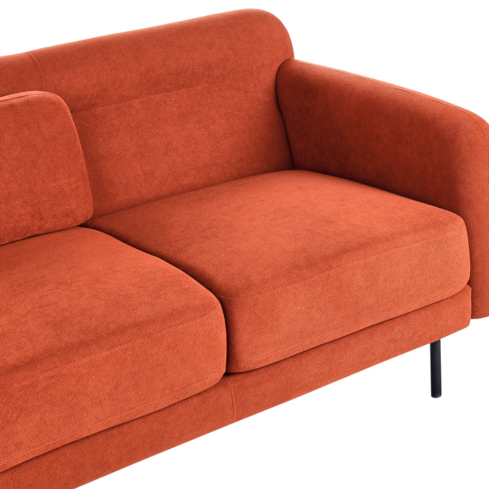 Beliani - LILAND - Tweezitsbank - Oranje - Polyester