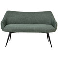 Beliani - ARENDAL - Eetkamerbank - Groen - Polyester
