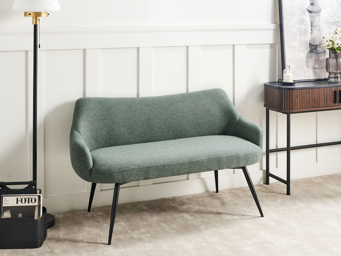 Beliani - ARENDAL - Eetkamerbank - Groen - Polyester