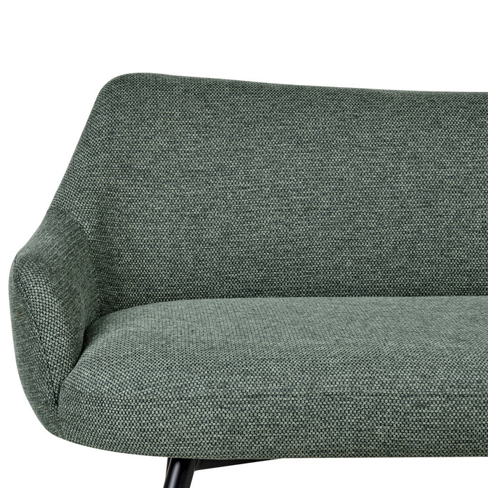 Beliani - ARENDAL - Eetkamerbank - Groen - Polyester