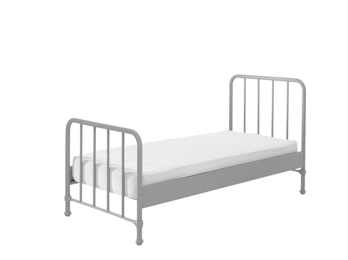 LUCEVI - Bronxx bed + Nachtkastje - Rainy Grey - 90x200 cm