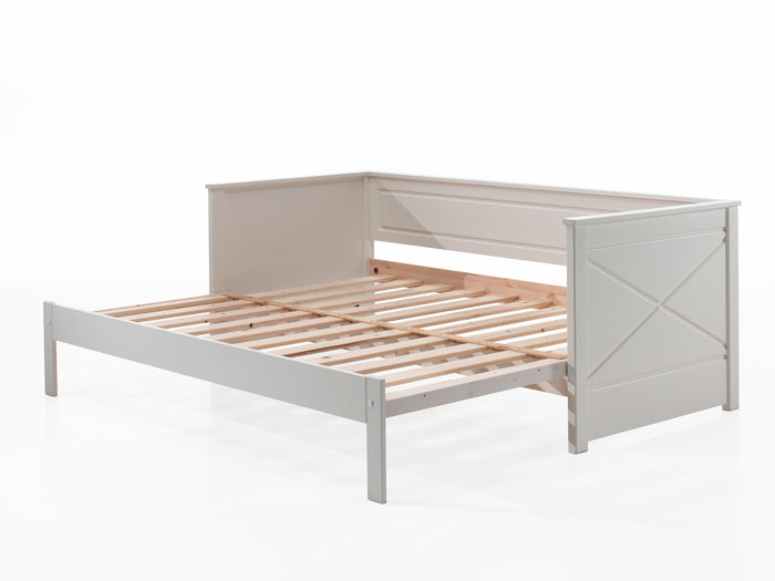 LUCEVI - Pino 93 Uitschuif-kajuitbed 90x200cm - Wit