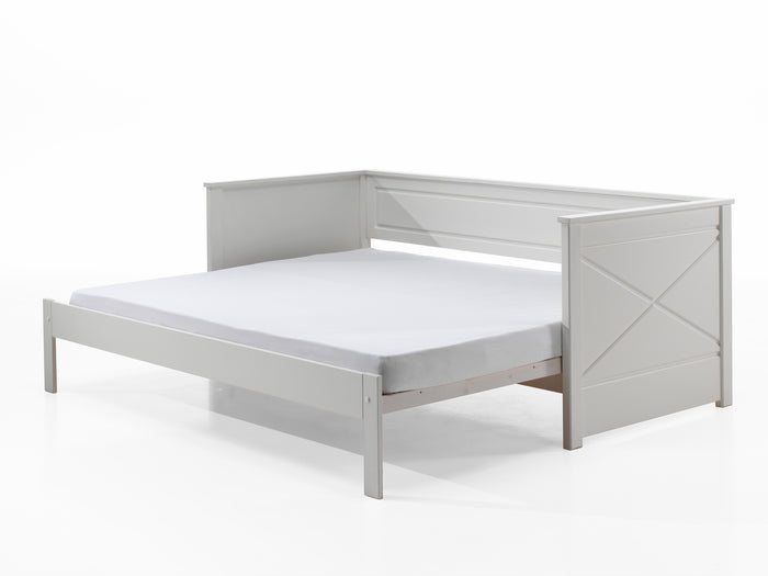 LUCEVI - Pino 93 Uitschuif-kajuitbed 90x200cm - Wit