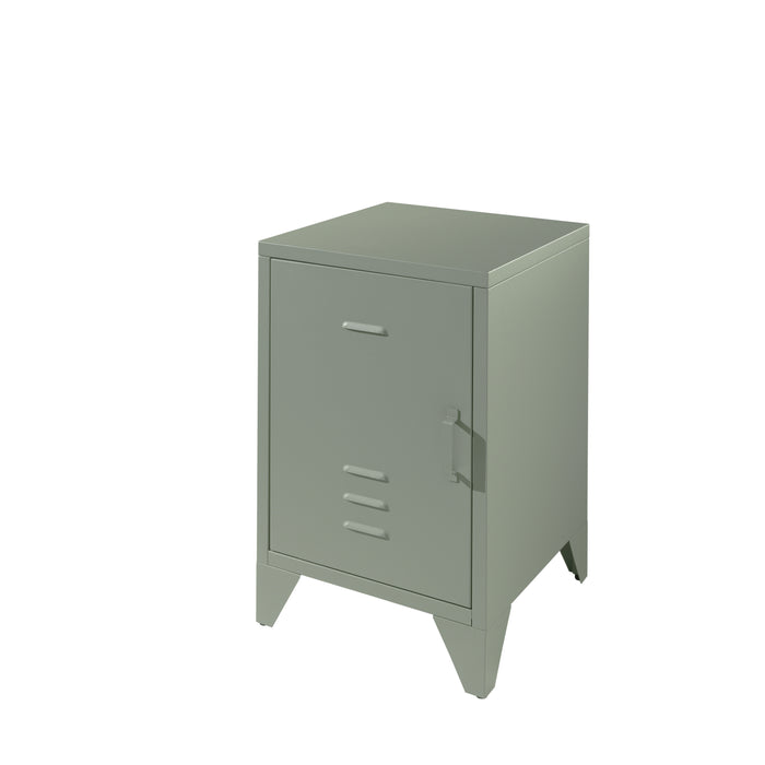 LUCEVI - Bronxx bed + Nachtkastje - Olive Green - 90x200 cm