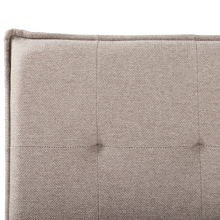 Beliani - LESTRE - Tweepersoonsbed - Taupe - 160 x 200 cm - Linnen