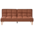 Beliani - SILJAN - Slaapbank 3-zits - Goudbruin - Polyester