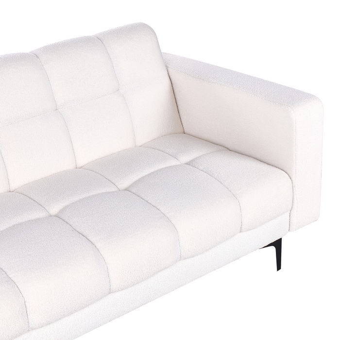 Beliani - ALNES - Hoekbank - Wit - Rechtszijdig - Polyester