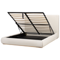 Beliani-CAMPAGNE-Bed met opbergruimte-Beige-160 x 200 cm-Polyester