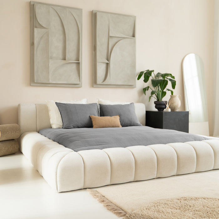Adore - Designbed Beige Boxspring 160 x 200 Incl Matras