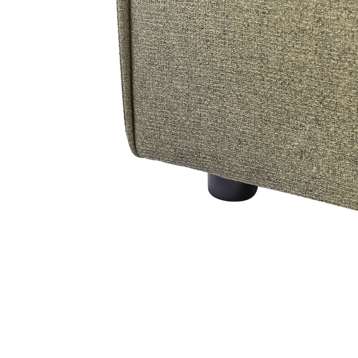 Beliani - LINARDS - Tweepersoonsbed - Groen - 180 x 200 cm - Stof