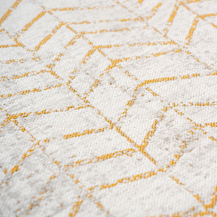 Louis de Poortere Jacob's Ladder Vloerkleed Ø 140 cm - Central Yellow