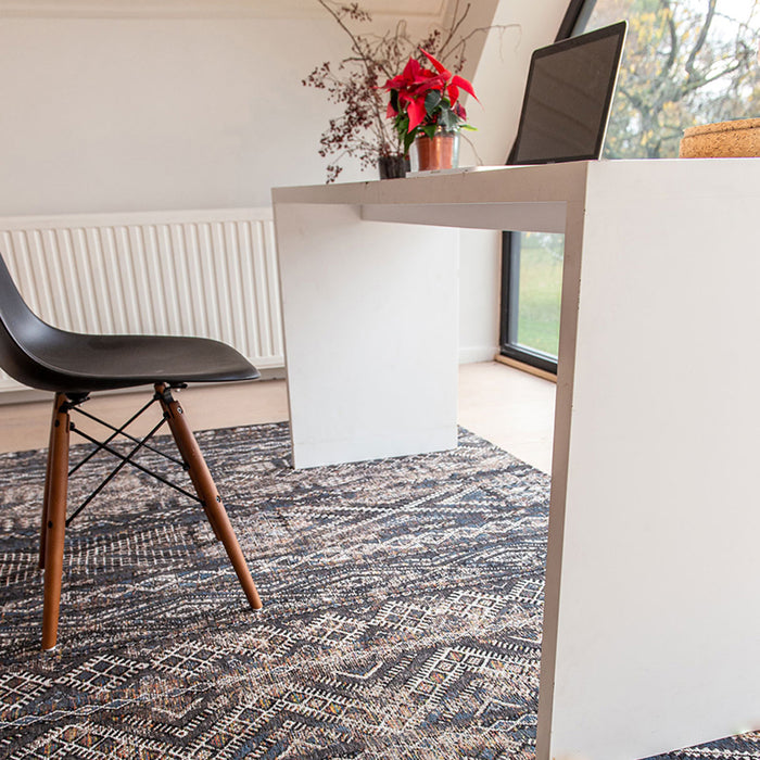 Louis de Poortere Kilim Vloerkleed 170 x 240 cm - Black Rabat