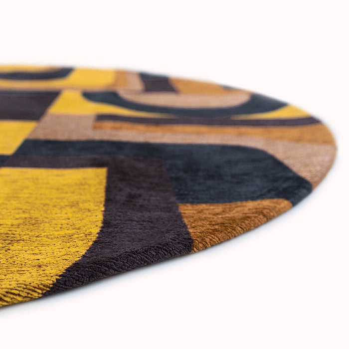Louis de Poortere Yellow Meyer Vloerkleed Ø 240 cm - Nuance