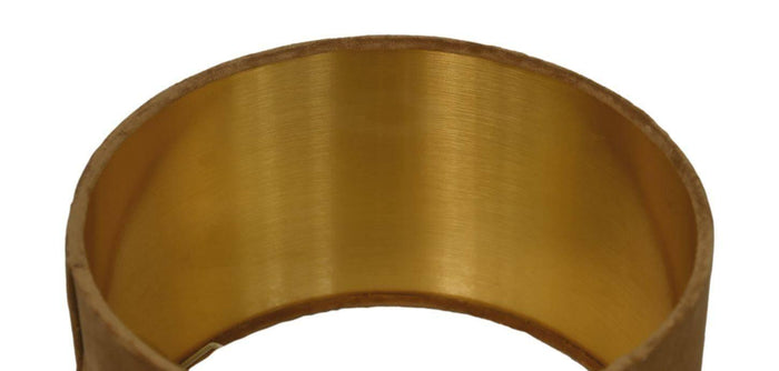 HSM Collection-Ronde Lampenkap-ø42x28-Beige|Goud-Stof