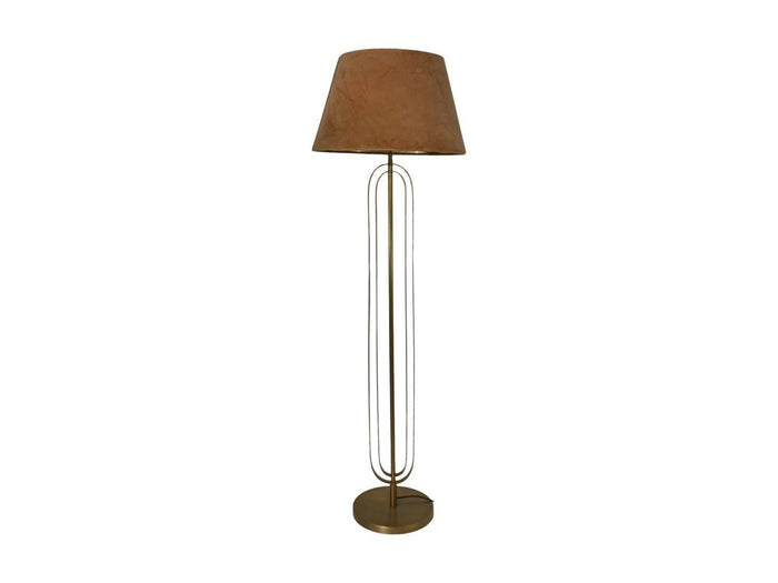 HSM Collection-Ronde Lampenkap Conisch-ø35-ø52x32-Beige|Goud-Stof