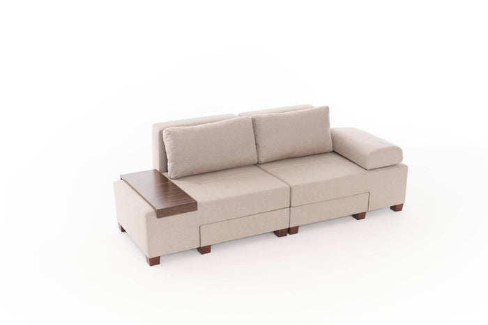 Kalune Design 3-zitsslaapbank Perenna linnen