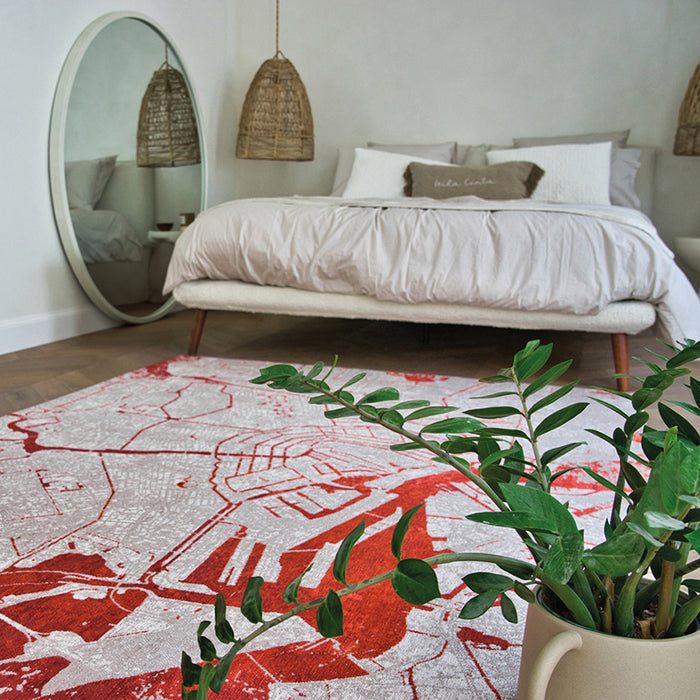 Louis de Poortere Cities Vloerkleed 200 x 280 cm - Orange Cut