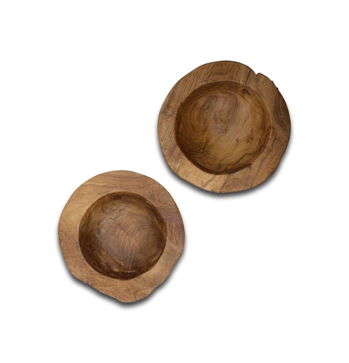 HSM Collection-Fruitschaal Small S|2-ø20-27x6-10-Naturel-Teak