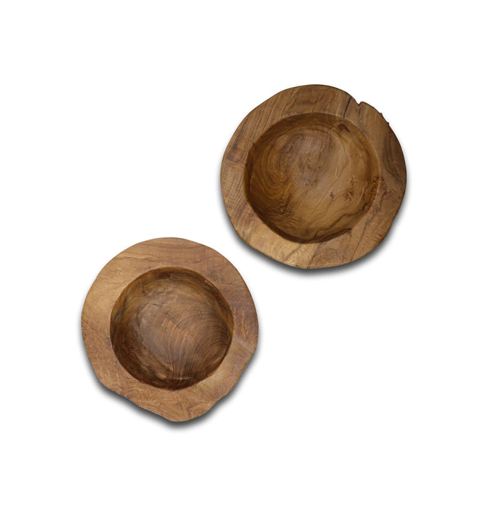 HSM Collection-Fruitschaal Small S|2-ø20-27x6-10-Naturel-Teak