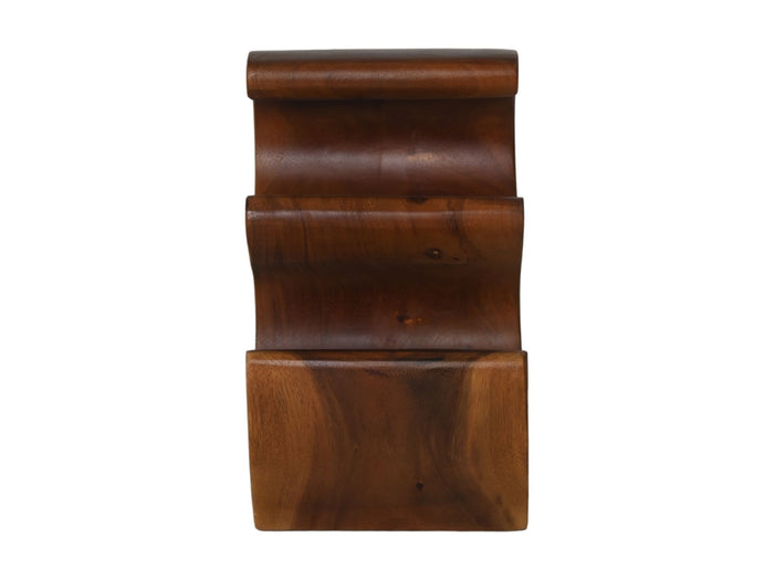 HSM Collection-Staand Wijnrek Vins 3 Flessen-25x18x31-Bruin-Munggur