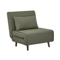 sweeek - Omvormbare fauteuil stof houten frame 1 zitplaats