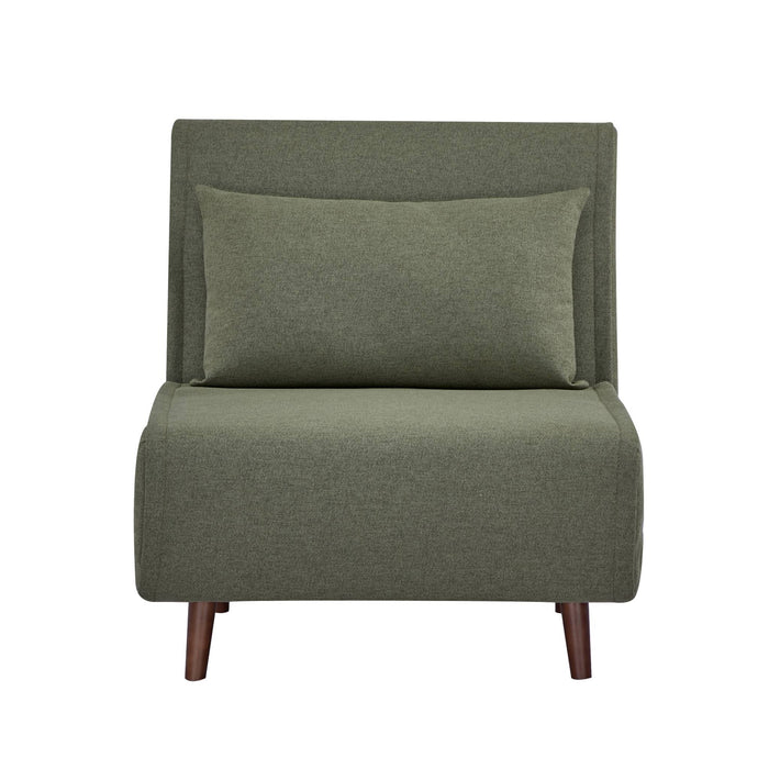 sweeek - Omvormbare fauteuil stof houten frame 1 zitplaats