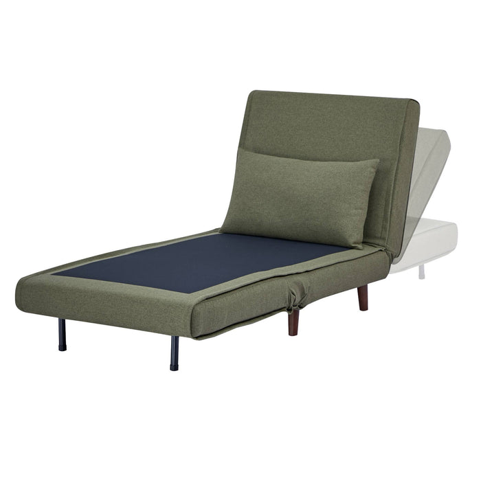 sweeek - Omvormbare fauteuil stof houten frame 1 zitplaats